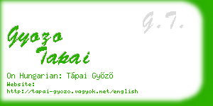gyozo tapai business card
